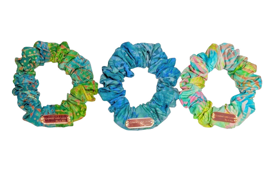 Batik (Tye-Dye) Scrunchies